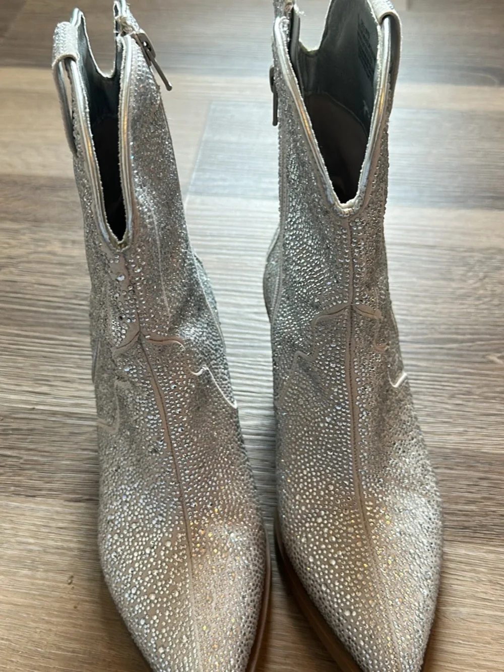 Rhinestone Ankle Boots